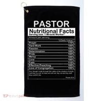 Pastor Appreciation Gift Cool Preacher Golf Towel thumb 0