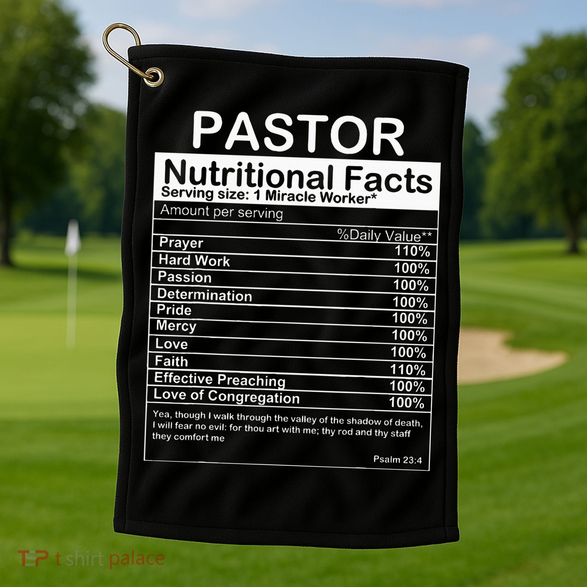 Pastor Appreciation Gift Cool Preacher Golf Towel