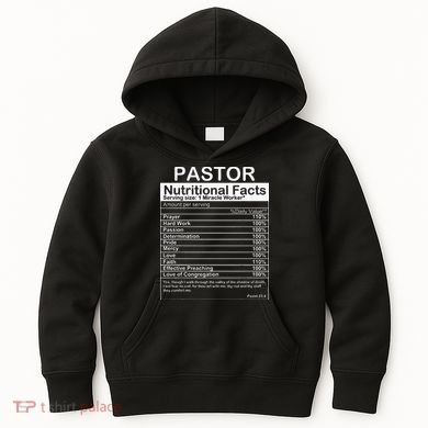 Pastor Appreciation Gift Cool Preacher Kids Hoodie