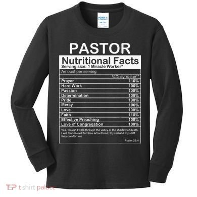 Pastor Appreciation Gift Cool Preacher Kids Long Sleeve Shirt