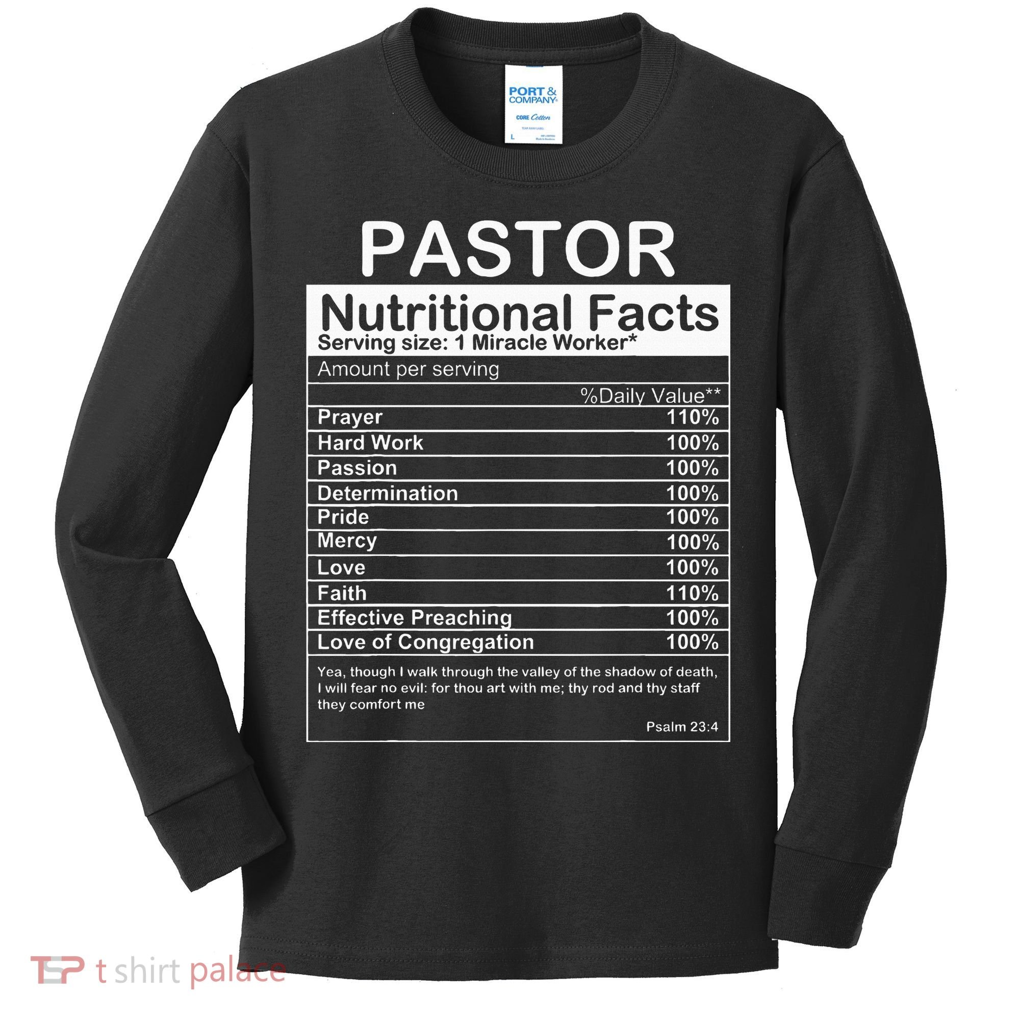 Pastor Appreciation Gift Cool Preacher Kids Long Sleeve Shirt