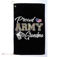 Proud Army Grandma Shirt Military Pride Golf Towel thumb 0
