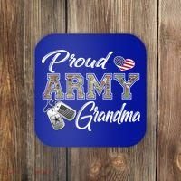 Proud Army Grandma Shirt Military Pride Coaster thumb 0