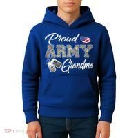 Proud Army Grandma Shirt Military Pride Kids Hoodie thumb 4