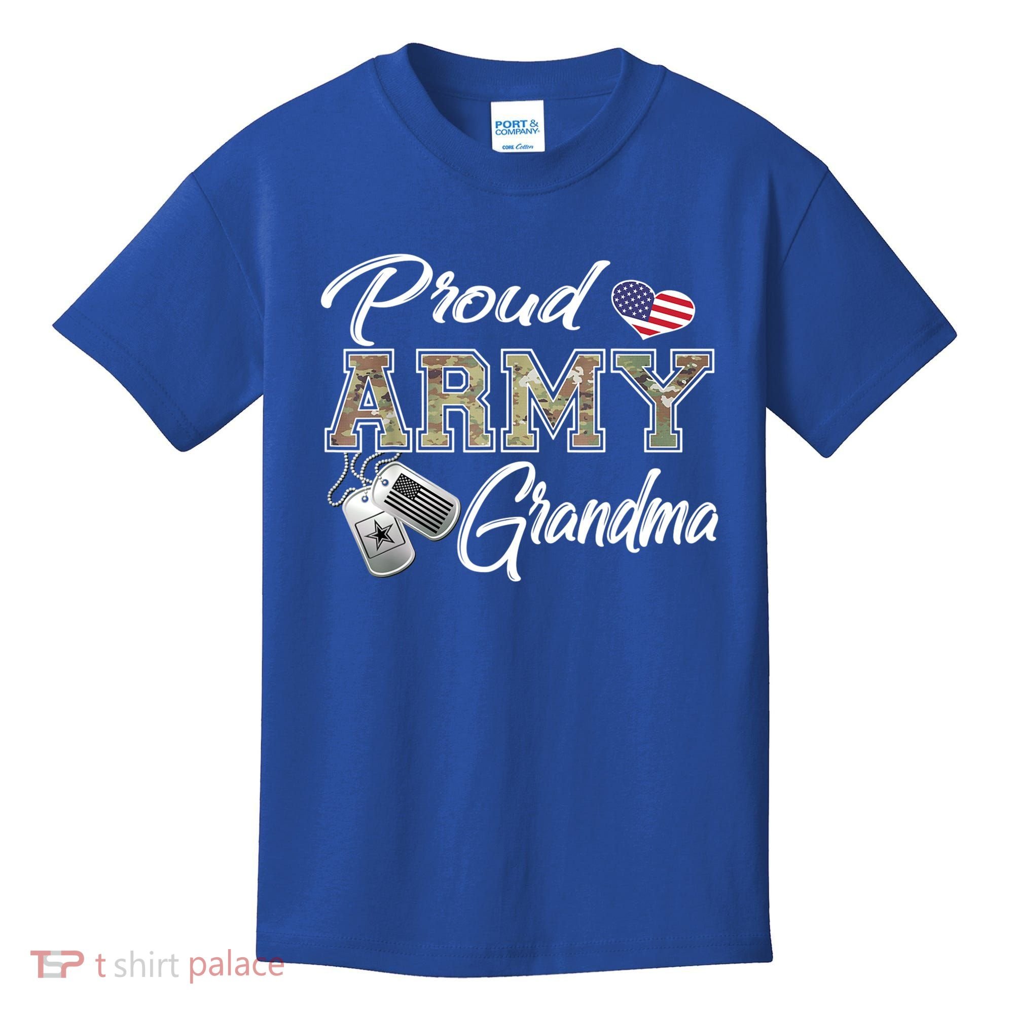 Proud Army Grandma Shirt Military Pride Kids T-Shirt