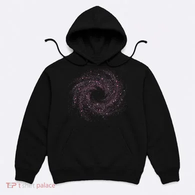 Physicist Astronaut Gift Idea Quantum Physics Spiral Galaxy Hoodie
