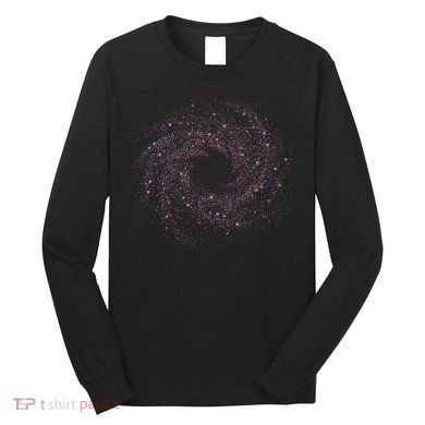 Physicist Astronaut Gift Idea Quantum Physics Spiral Galaxy Long Sleeve Shirt