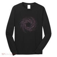 Physicist Astronaut Gift Idea Quantum Physics Spiral Galaxy Long Sleeve Shirt thumb 0