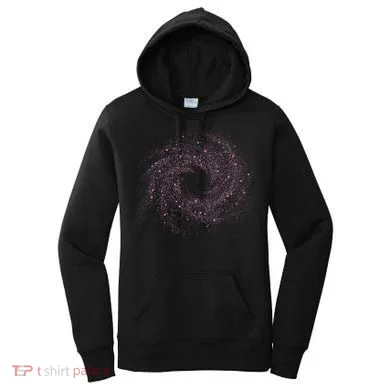 Physicist Astronaut Gift Idea Quantum Physics Spiral Galaxy Women's Hoodie