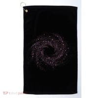 Physicist Astronaut Gift Idea Quantum Physics Spiral Galaxy Golf Towel thumb 0