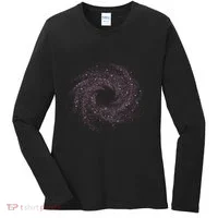 Physicist Astronaut Gift Idea Quantum Physics Spiral Galaxy Women's Long Sleeve Shirt thumb 0
