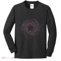 Physicist Astronaut Gift Idea Quantum Physics Spiral Galaxy Kids Long Sleeve Shirt thumb 0