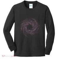 Physicist Astronaut Gift Idea Quantum Physics Spiral Galaxy Kids Long Sleeve Shirt thumb 0