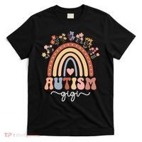Proud Autism Gigi Rainbow Autism Warrior Gigi Grandma Meaningful Gift T-Shirt thumb 0