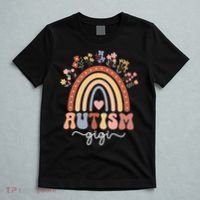Proud Autism Gigi Rainbow Autism Warrior Gigi Grandma Meaningful Gift T-Shirt thumb 5