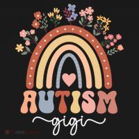 Proud Autism Gigi Rainbow Autism Warrior Gigi Grandma Meaningful Gift T-Shirt thumb 7