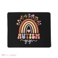 Proud Autism Gigi Rainbow Autism Warrior Gigi Grandma Meaningful Gift Mousepad thumb 0