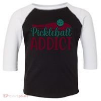 Pickleball Addict Gift For Player Sport Team Toddler Fine Jersey T-Shirt thumb 0