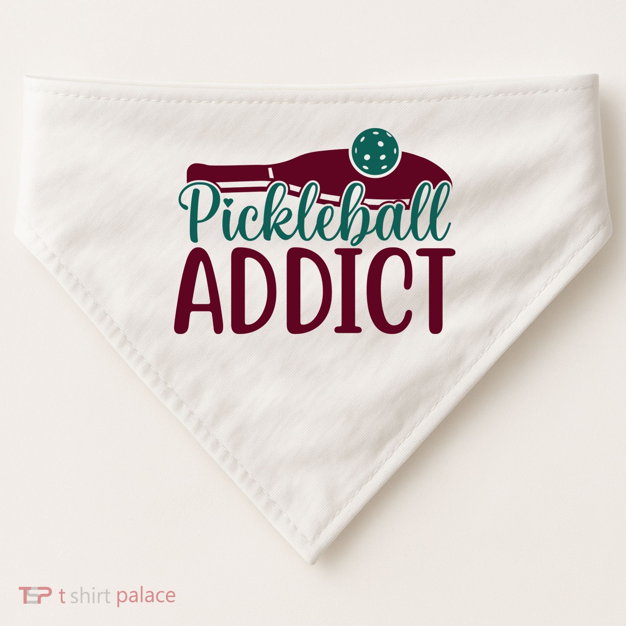 Pickleball Addict Gift For Player Sport Team USA-Made Doggie Bandana