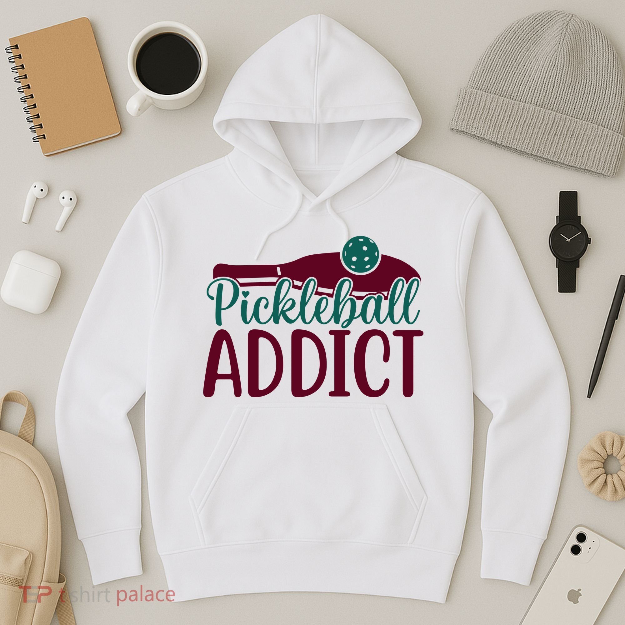 Pickleball Addict Gift For Player Sport Team Hoodie