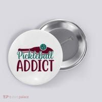 Pickleball Addict Gift For Player Sport Team Button thumb 0