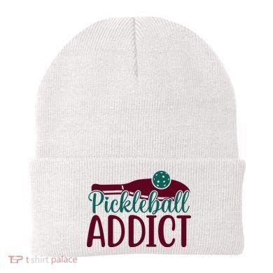Pickleball Addict Gift For Player Sport Team Beanie