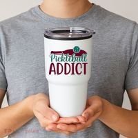 Pickleball Addict Gift For Player Sport Team Tumbler thumb 2