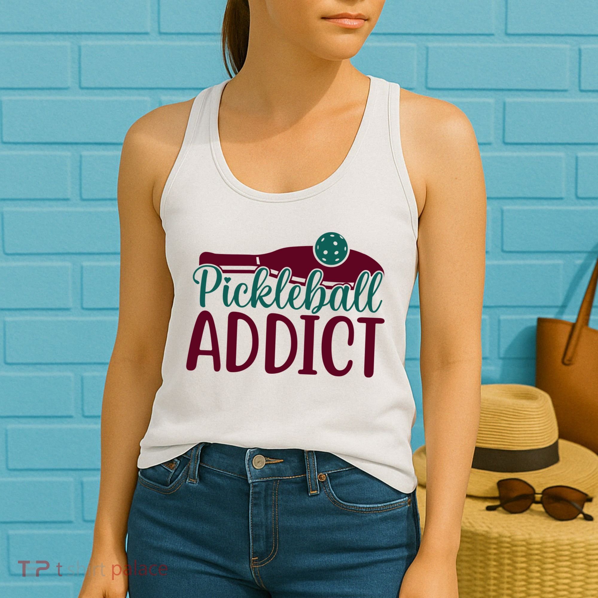 Pickleball Addict Gift For Player Sport Team Women's Tank Top