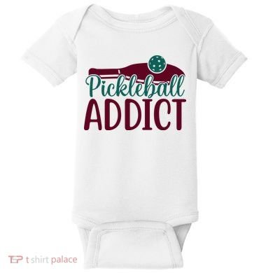 Pickleball Addict Gift For Player Sport Team Baby Bodysuit