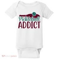 Pickleball Addict Gift For Player Sport Team Baby Bodysuit thumb 0