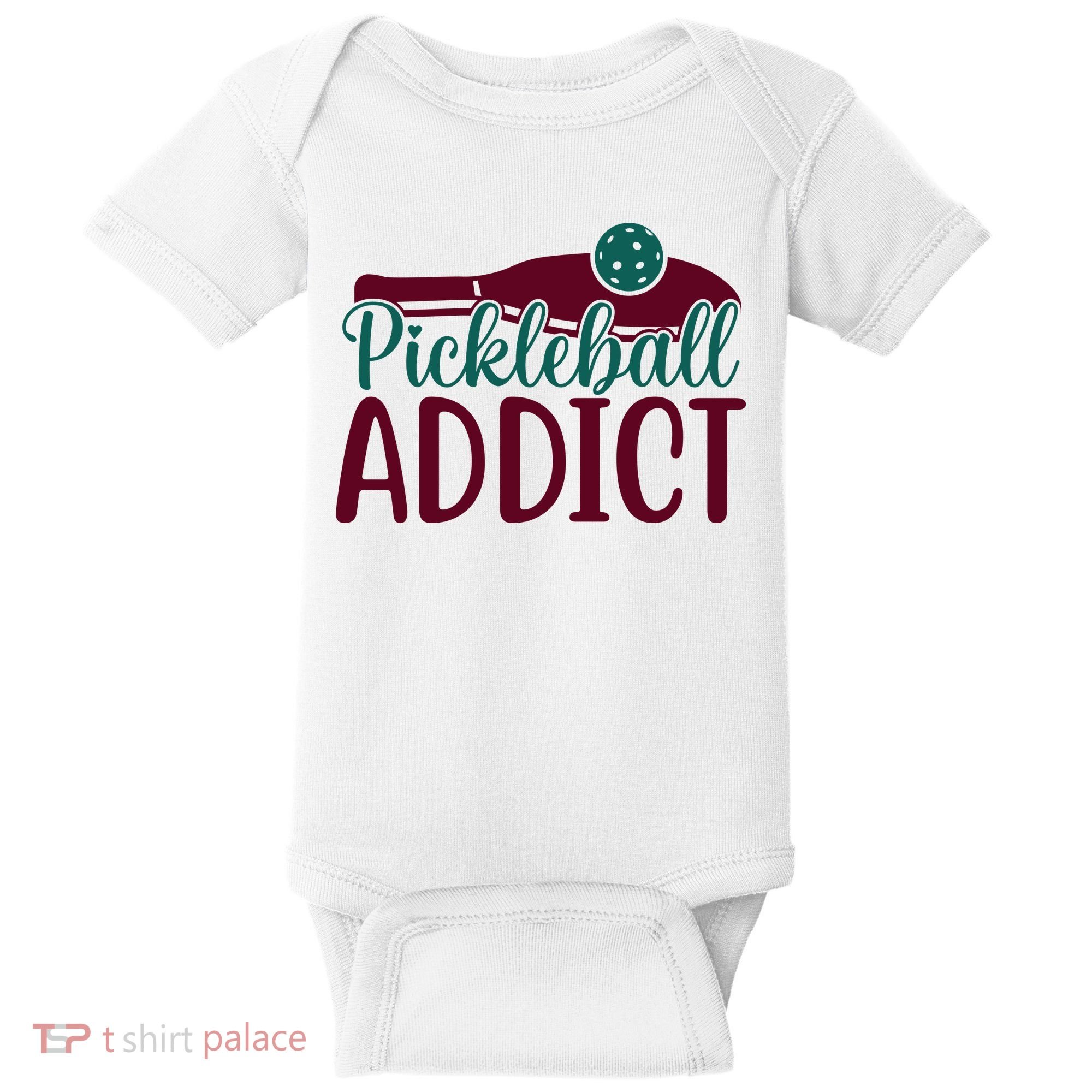 Pickleball Addict Gift For Player Sport Team Baby Bodysuit