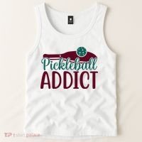 Pickleball Addict Gift For Player Sport Team Tank Top thumb 2