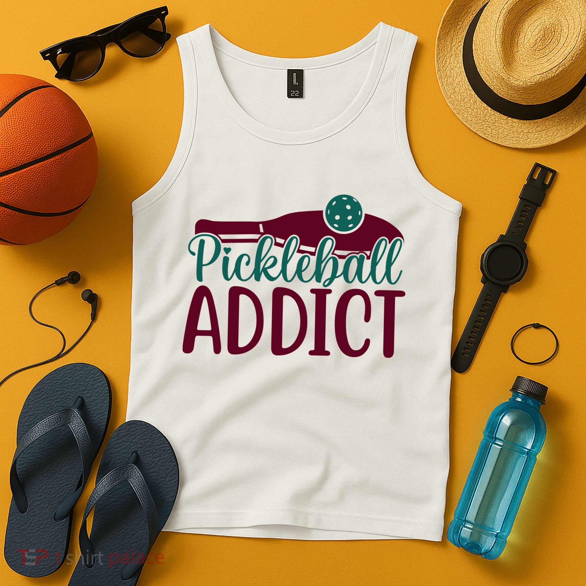 Pickleball Addict Gift For Player Sport Team Tank Top