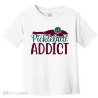 Pickleball Addict Gift For Player Sport Team Toddler T-Shirt thumb 0