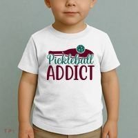 Pickleball Addict Gift For Player Sport Team Toddler T-Shirt thumb 2