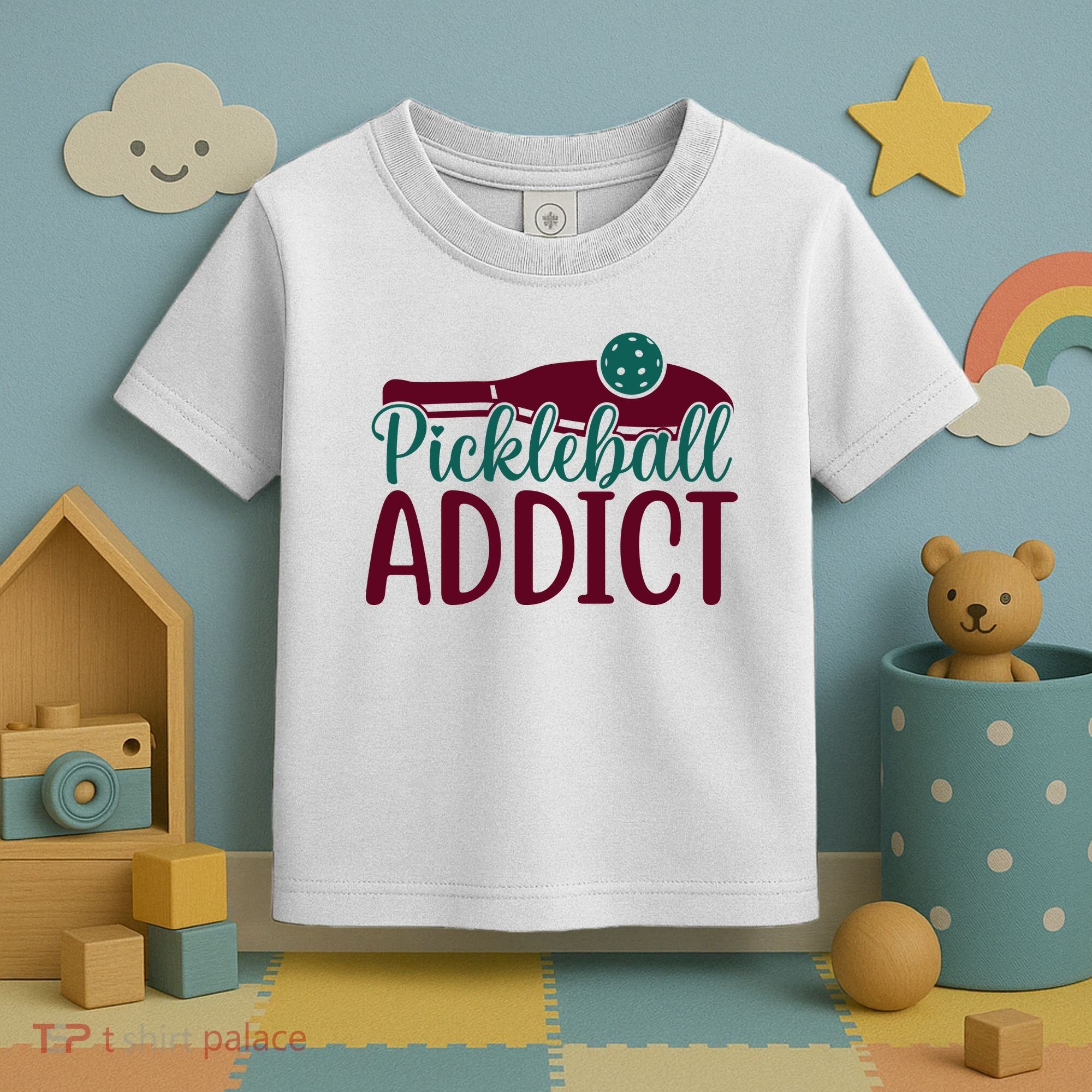 Pickleball Addict Gift For Player Sport Team Toddler T-Shirt