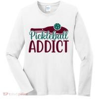Pickleball Addict Gift For Player Sport Team Women's Long Sleeve Shirt thumb 0