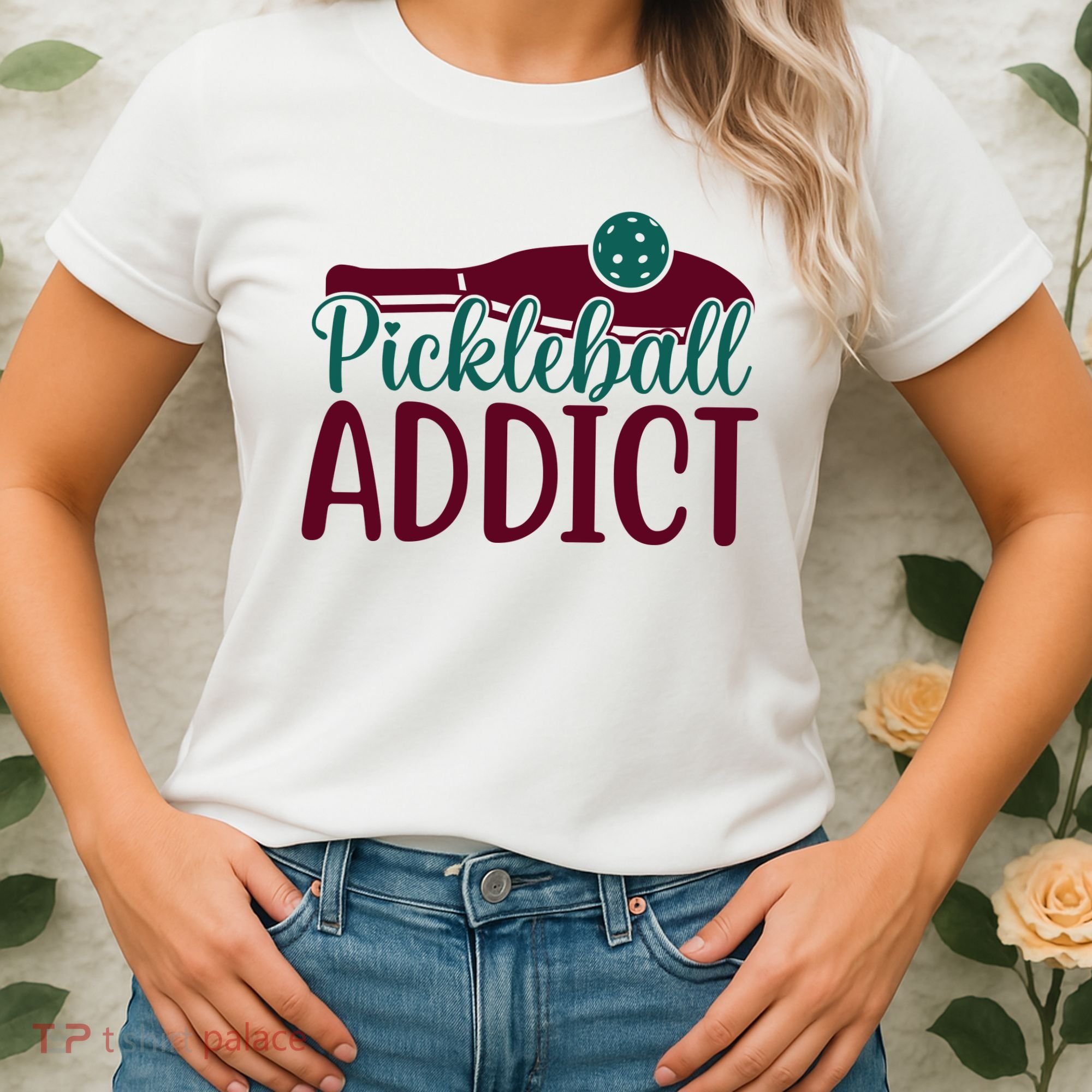 Pickleball Addict Gift For Player Sport Team Women's T-Shirt
