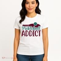 Pickleball Addict Gift For Player Sport Team Women's T-Shirt thumb 4
