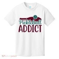 Pickleball Addict Gift For Player Sport Team Kids T-Shirt thumb 0
