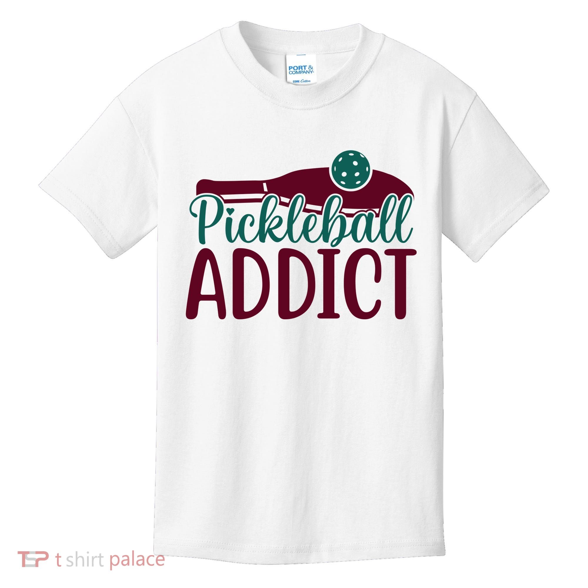 Pickleball Addict Gift For Player Sport Team Kids T-Shirt