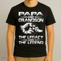 Papa And Grandson The Legend And The Legacy TShirt T-Shirt thumb 3