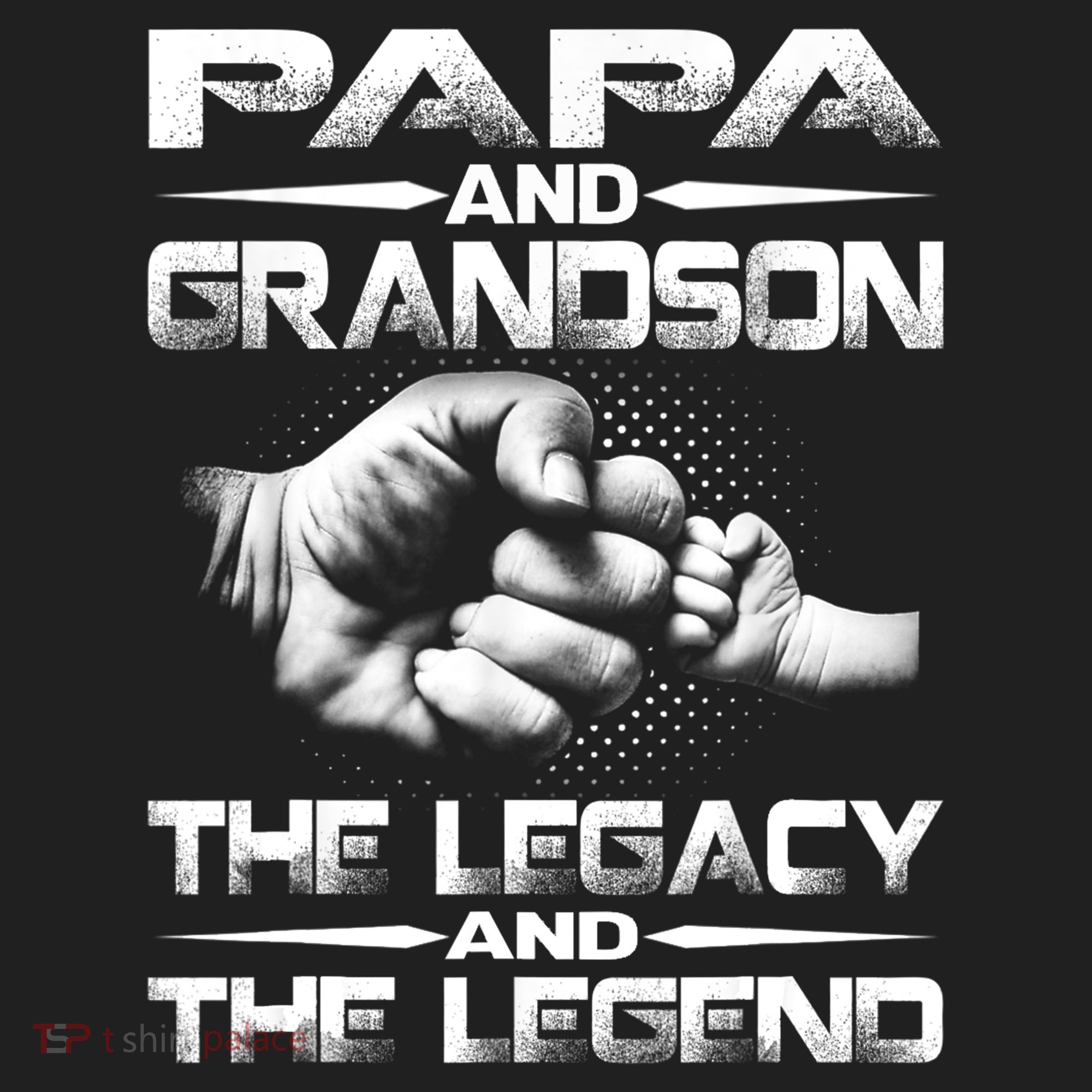Papa And Grandson The Legend And The Legacy TShirt Beanie