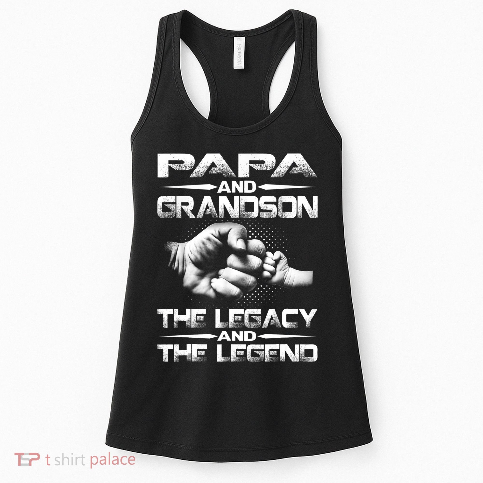 Papa And Grandson The Legend And The Legacy TShirt Women's Tank Top