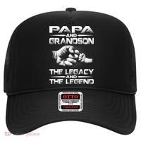 Papa And Grandson The Legend And The Legacy TShirt Hat thumb 0
