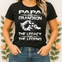Papa And Grandson The Legend And The Legacy TShirt Women's T-Shirt thumb 2