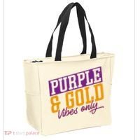 Purple And Gold Vibes Tote Bag thumb 2