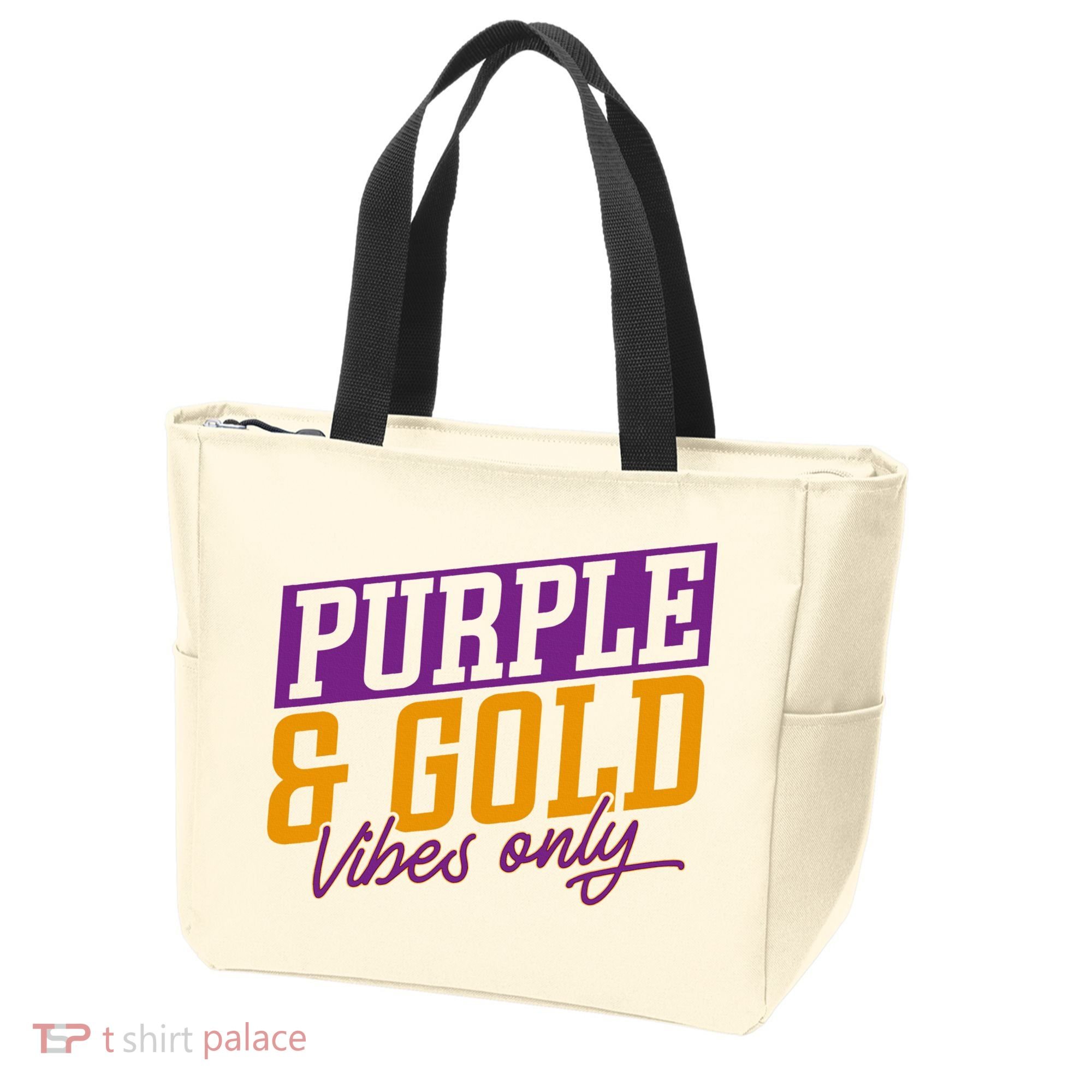 Purple And Gold Vibes Tote Bag