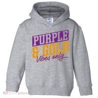 Purple And Gold Vibes Toddler Hoodie thumb 0