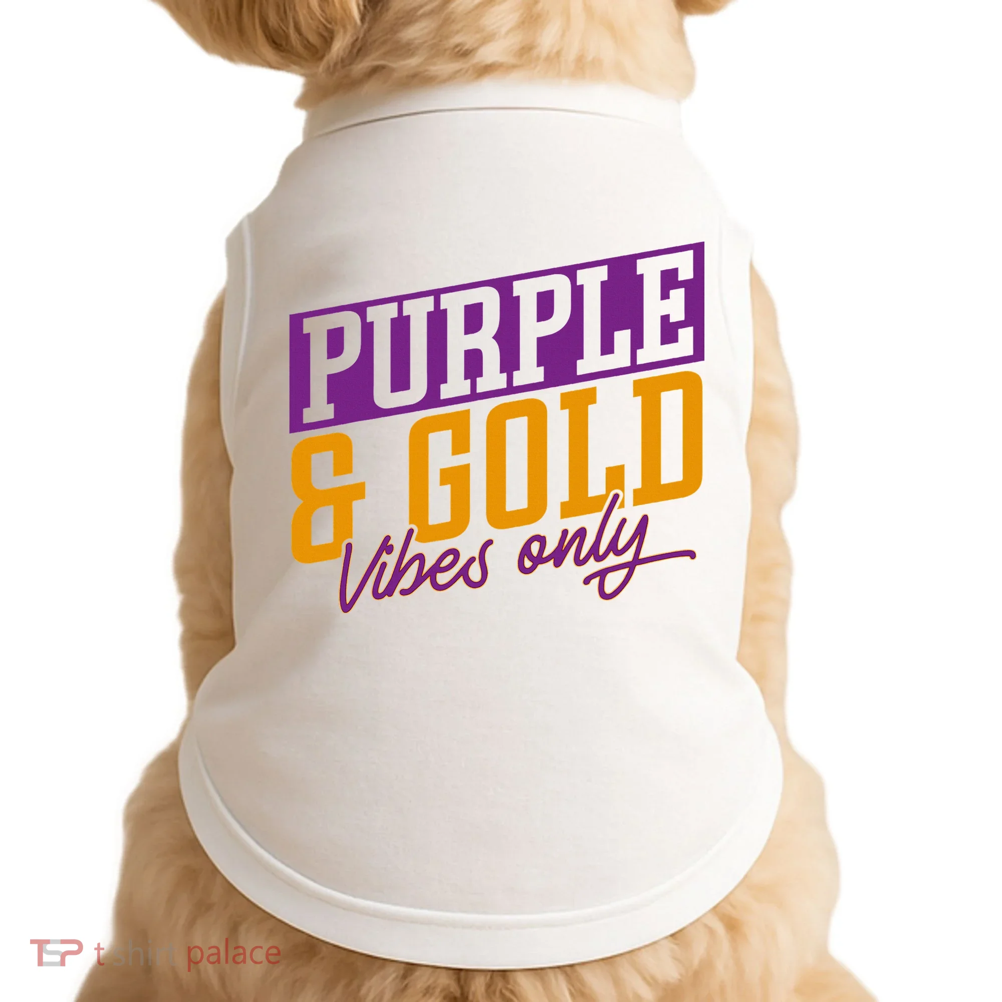 Purple And Gold Vibes Doggie Tank